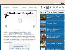 Tablet Screenshot of guillemot-kayaks.com